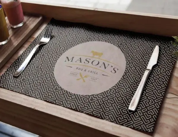Custom Paper Table Mat Custom Paper Placemats: Protect Table And Promote Your Brand