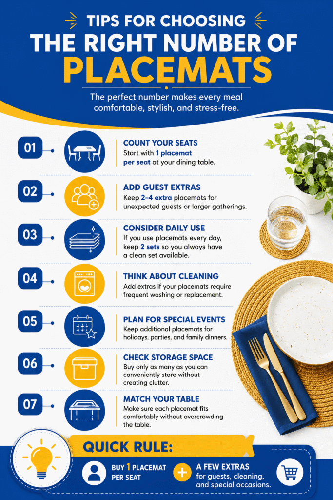 Tips for Choosing the Right Number of Placemats
